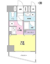 ディアレンス横濱沢渡 306 間取り図
