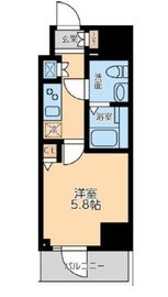 プライマル品川大森海岸 404 間取り図