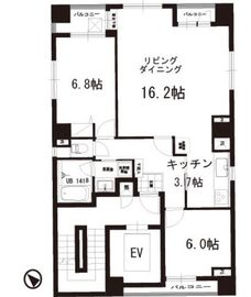 ソレイユ人形町 501 間取り図