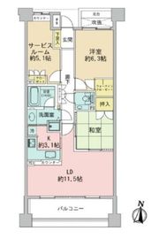 恵比寿シティハウス 5階 間取り図