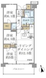 ブリリアシティ西早稲田 5階 間取り図