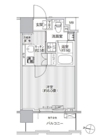 コスモグランス南品川 503 間取り図