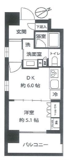 グランスイート高円寺 6階 間取り図