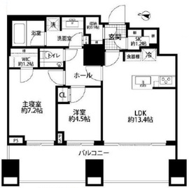 パークコート神宮北参道ザタワー 3階 間取り図