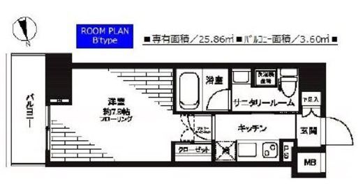 ステージグランデ芝大門 11階 間取り図