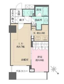 ザ・パークハウスアーバンス東五反田 3階 間取り図