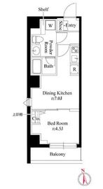 GRAN PASEO日本橋EAST (グランパセオ日本橋イースト) 401 間取り図