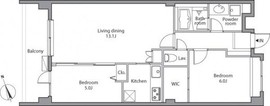レジディア祐天寺 101 間取り図