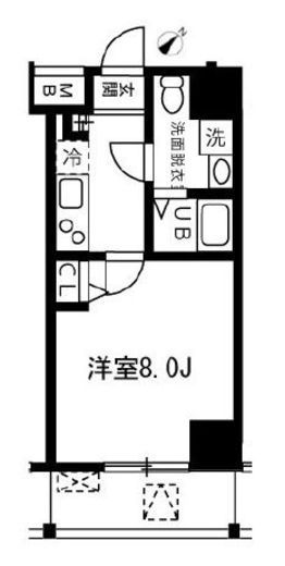 アリカ向島 402 間取り図