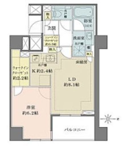 ザ・パークハウス三鷹レジデンス 5階 間取り図