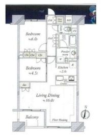 リビオ清澄白河 9階 間取り図