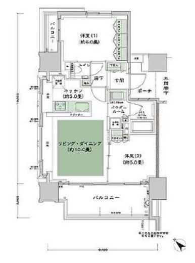 大江戸タワーレジデンス 11階 間取り図