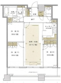 プラウドタワー千代田富士見 35階 間取り図