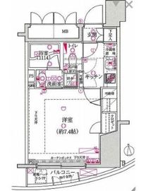 グランティアラ新御徒町アジールコート 3階 間取り図