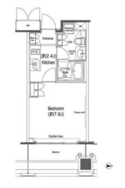 品川グラスレジデンス 1102 間取り図