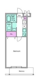 パークフラッツ西早稲田 405 間取り図