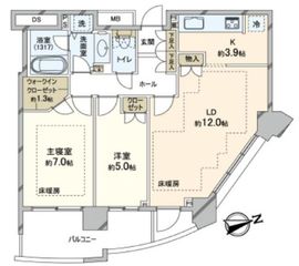 パークコート恵比寿ヒルトップレジデンス 10階 間取り図