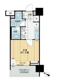 イクサージュ目黒 3階 間取り図