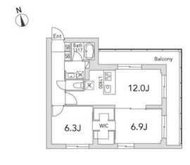 グランデュオ経堂15 (GranDuo Kyodo15) 401 間取り図