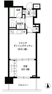 KDXレジデンス芝公園 703 間取り図