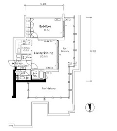 ルミークアン南麻布 712 間取り図
