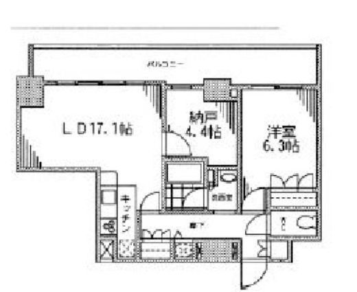 カスタリア門前仲町2 1004 間取り図