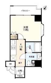 東急ドエルグラフィオ麹町 5階 間取り図