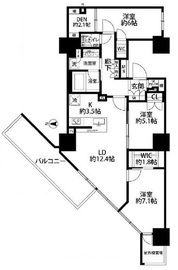 プライムパークス品川シーサイド ザ・タワー 2階 間取り図