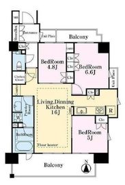 パークホームズ元住吉テラス 2階 間取り図