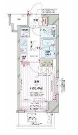 パレステュディオ南麻布 9階 間取り図