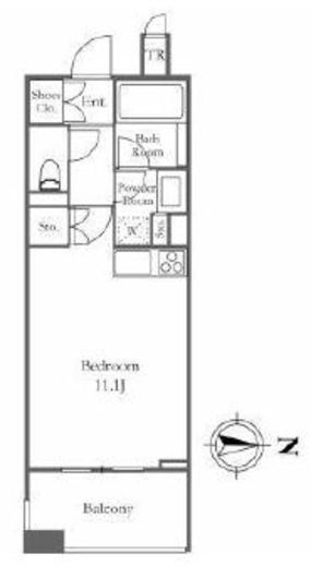 プライマル渋谷桜丘 5F4 間取り図