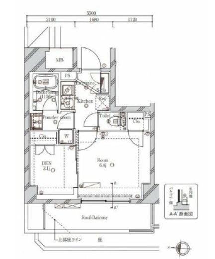 SYFORME IRIYA (シーフォルム入谷) 11階 間取り図