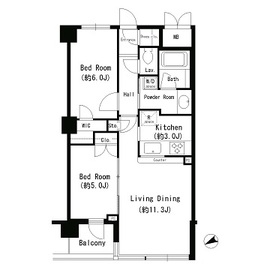 エスティメゾン四谷坂町 702 間取り図