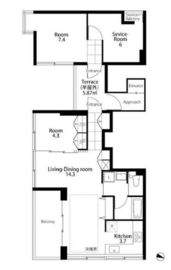 番町HUIS (バンチョウハウス) 201 間取り図