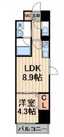 LA BELJOUR錦糸町 (ラベルジュー錦糸町) 103 間取り図