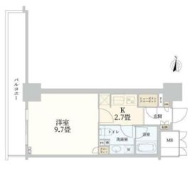 品川タワーフェイス 14階 間取り図