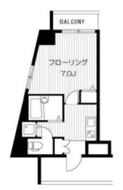 スカイコート代々木 7階 間取り図