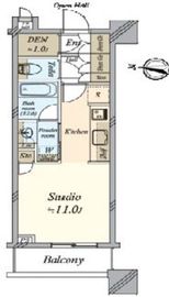 ブリリアタワーズ目黒 4階 間取り図