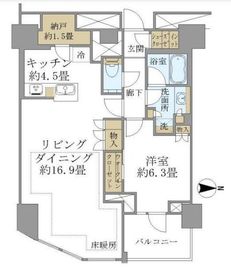 ブリリアタワー代々木公園クラッシー 11階 間取り図