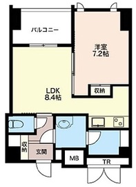 エスティメゾン五反田 702 間取り図