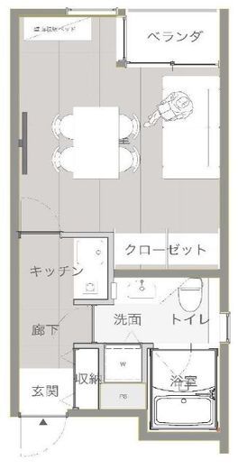 JP-BASE渋谷松濤 2階 間取り図