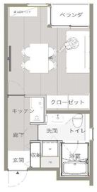 JP-BASE渋谷松濤 2階 間取り図