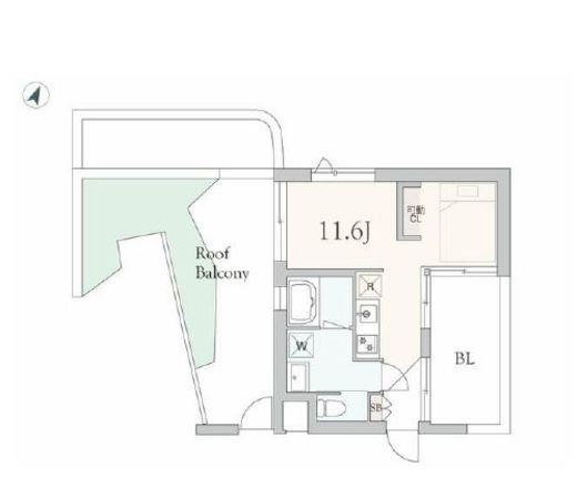 グランデュオ代々木3 (GranDuo YoyogiⅢ) 401 間取り図
