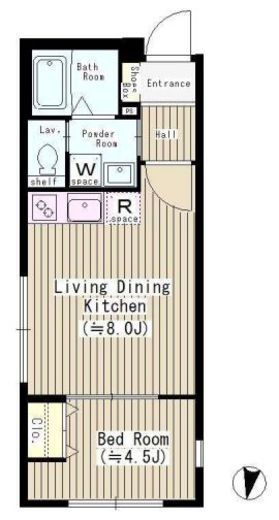 TOKYO FLAT 302 間取り図