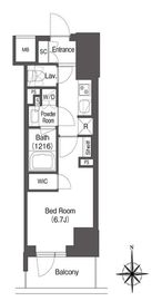 コンフォリア東新宿 210 間取り図