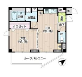デュオ・スカーラ品川大井町 6階 間取り図