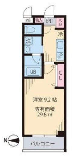 ウェスティング中野坂上 306 間取り図