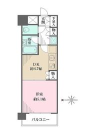 シティスクエア恵比寿 5階 間取り図
