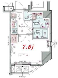 コンシェリア田町 7階 間取り図