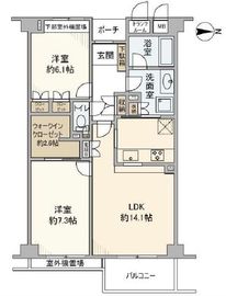 池田山第一マンションズ 3階 間取り図